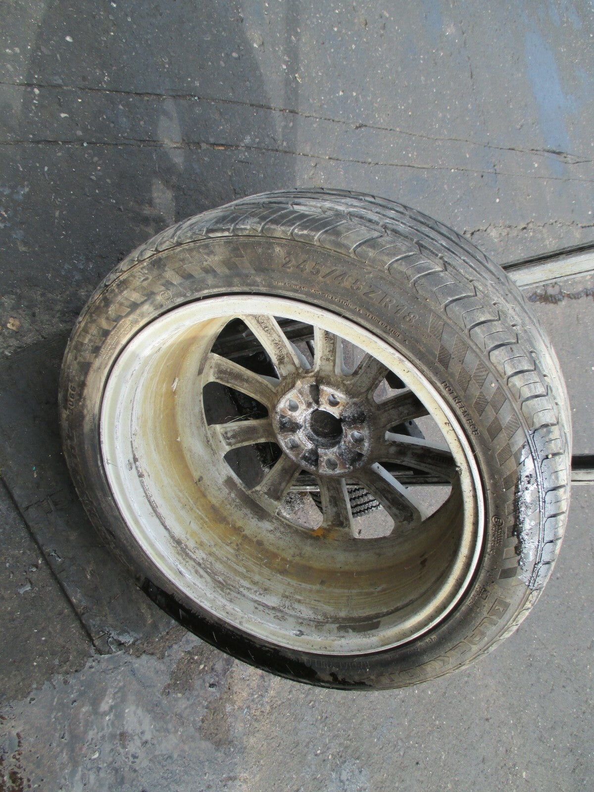JAGUAR XF FACELIFT 2013 RARE 18 INCH ALLOY WHEEL RIM TYRE 245 45 18 5 STUD    #3
