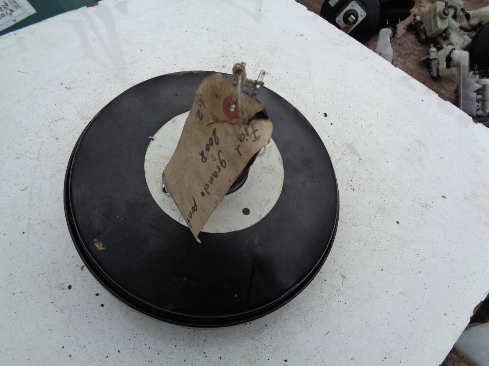 FIAT GRANDE PUNTO 2008 1.2 BRAKE SERVO AND MASTER CYLINDER DRUM ONLY
