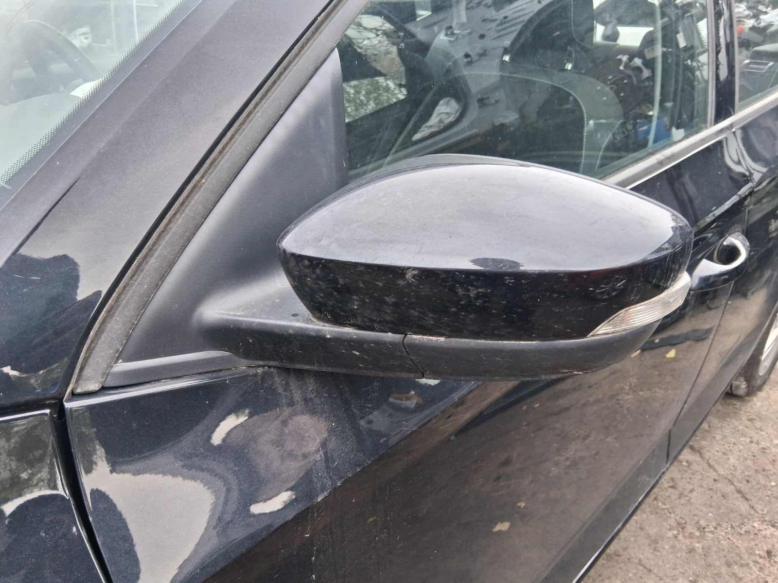 2020 SKODA FABIA MK3 NJ NSF PASSENGER SIDE FRONT LEFT WING MIRROR BLACK