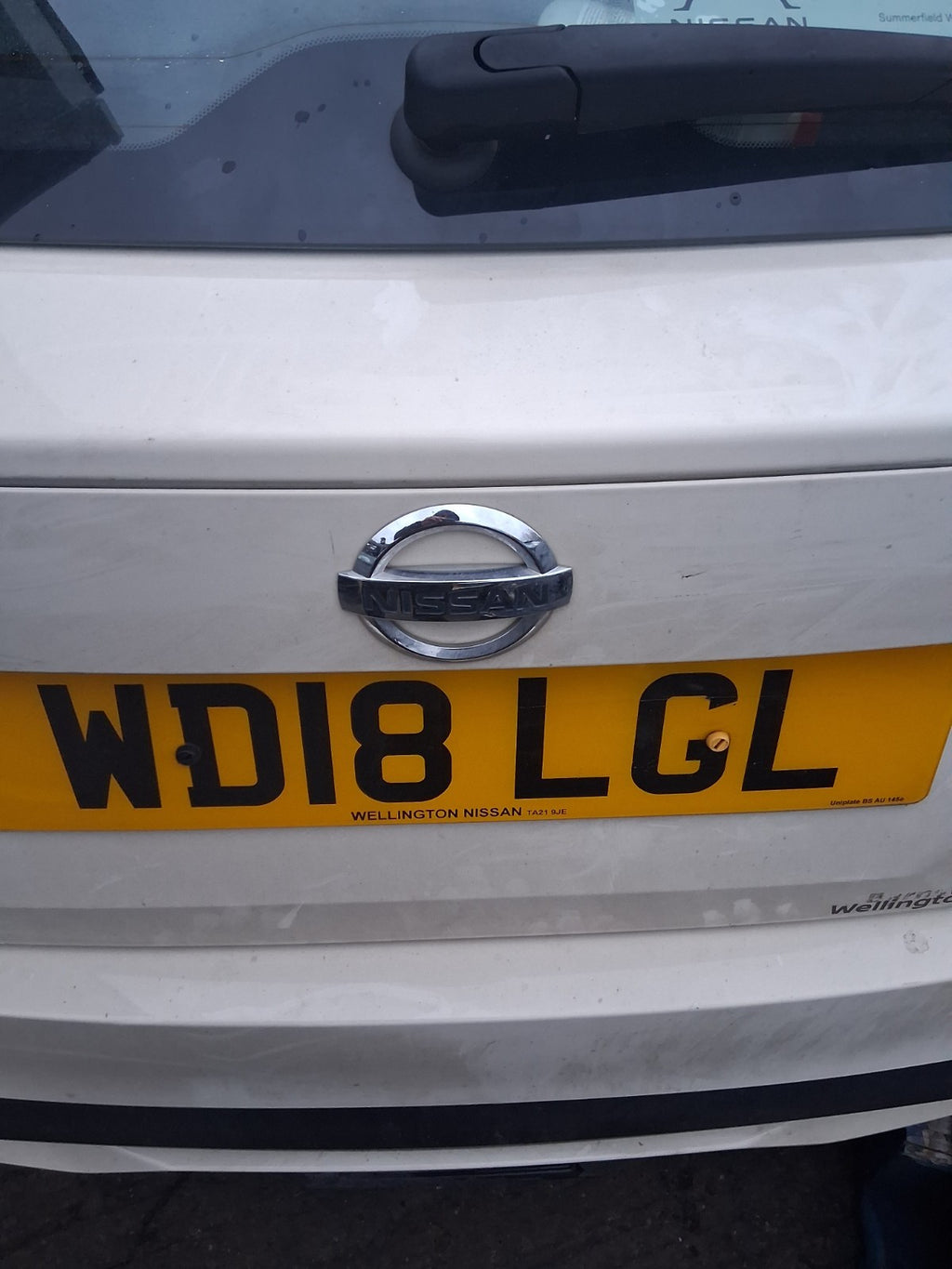 2018 NISSAN MICRA K14 COMPLETE REAR BARE TAILGATE BOOTLID IVORY D16
