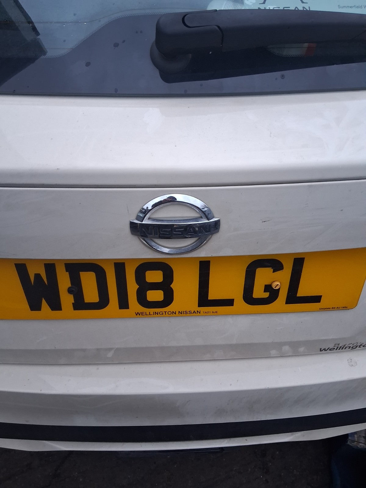 2018 NISSAN MICRA K14 COMPLETE REAR BARE TAILGATE BOOTLID IVORY D16
