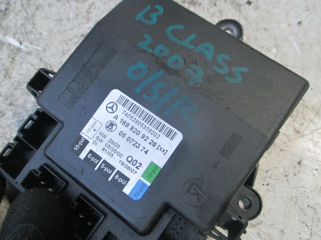 MERCEDES B CLASS W245 2007 OSR DRIVER REAR DOOR CONTROL MODULE A1698209226
