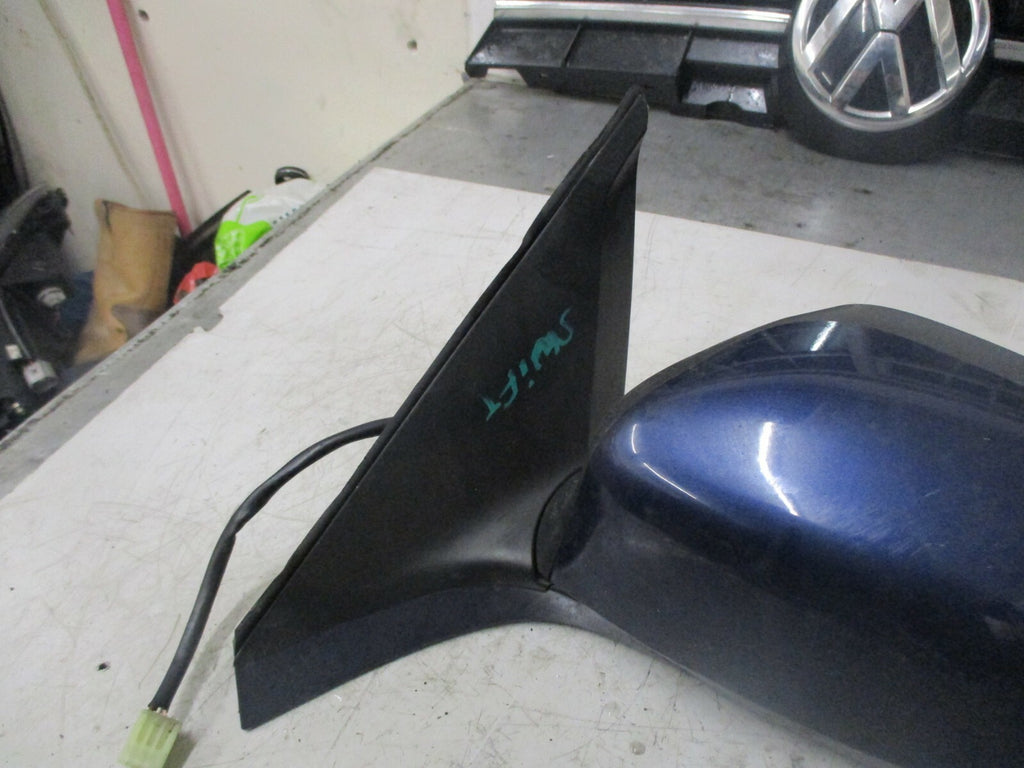 SUZUKI SWIFT MK2 2007 NS PASSENGER SIDE ELECTRIC DOOR WING MIRROR BLUE 8470262J2