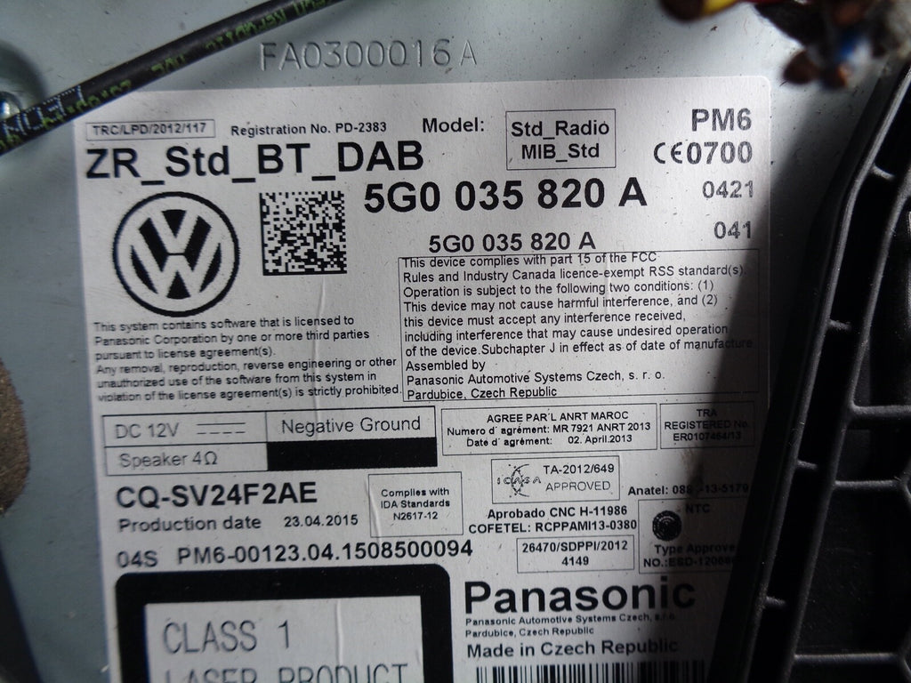 VW VOLKSWAGEN GOLF MK7 1.6 TDI GLOVEBOX STORAGE COMPARTMENT 5G2857097