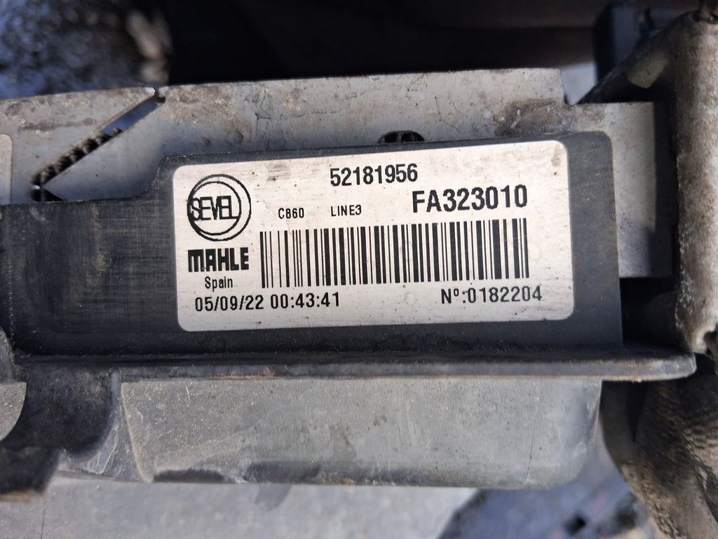 2023 VAUXHALL MOVANO C 2.2 DIESEL COMPLETE RADIATOR RADPACK 52181956 53144431