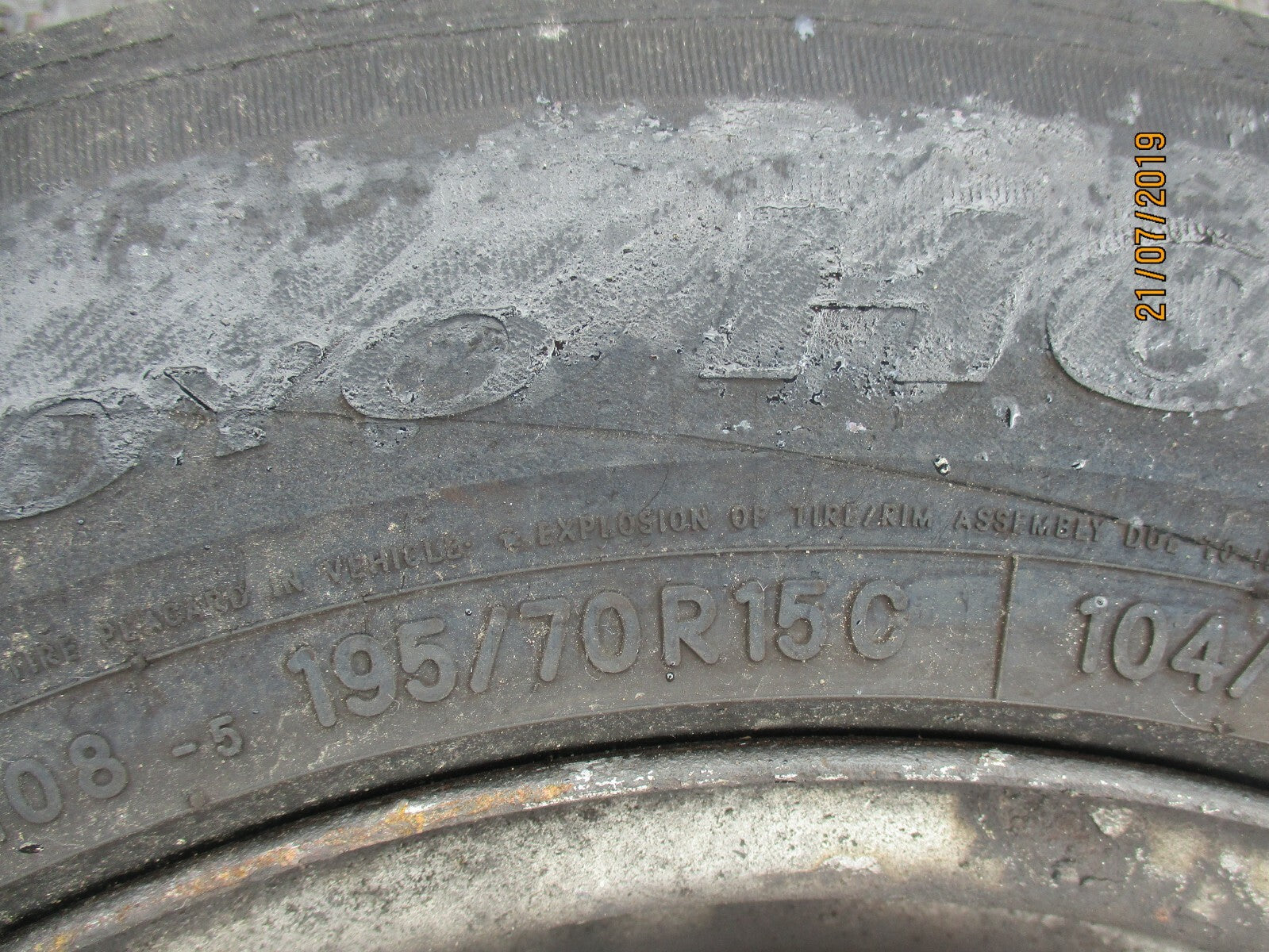 FORD TRANSIT MK7 SPARE STEEL WHEEL & TYRE 5 STUD 15 INCH TOYO 195/70 R15