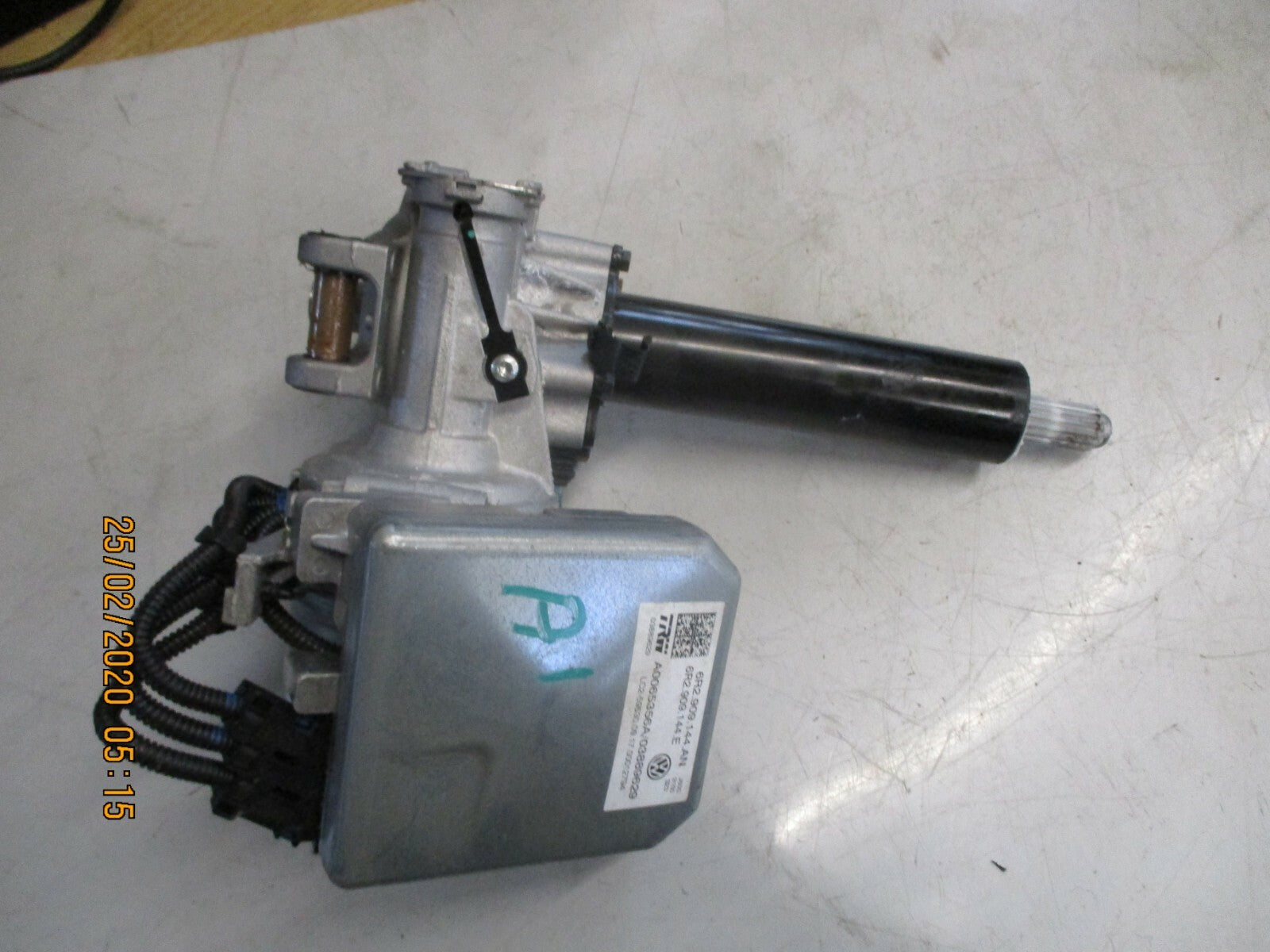 AUDI A1 8X 2018 LOWER ELECTRIC POWER STEERING COLUMN 6R2909144AN 6R2423510DB