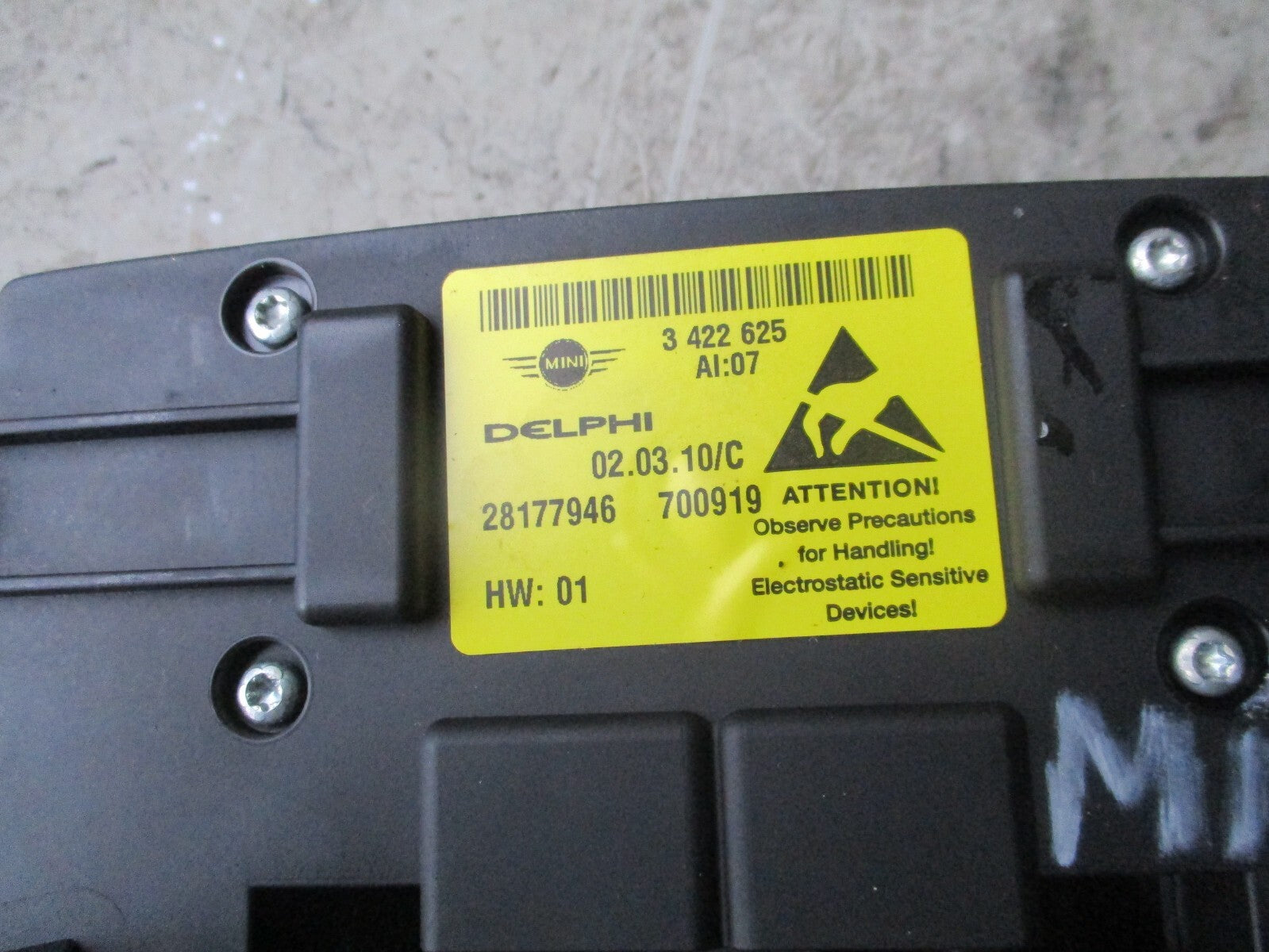 2010 MINI COOPER INTERIOR ROOF READING COURTESY LIGHT 28177946