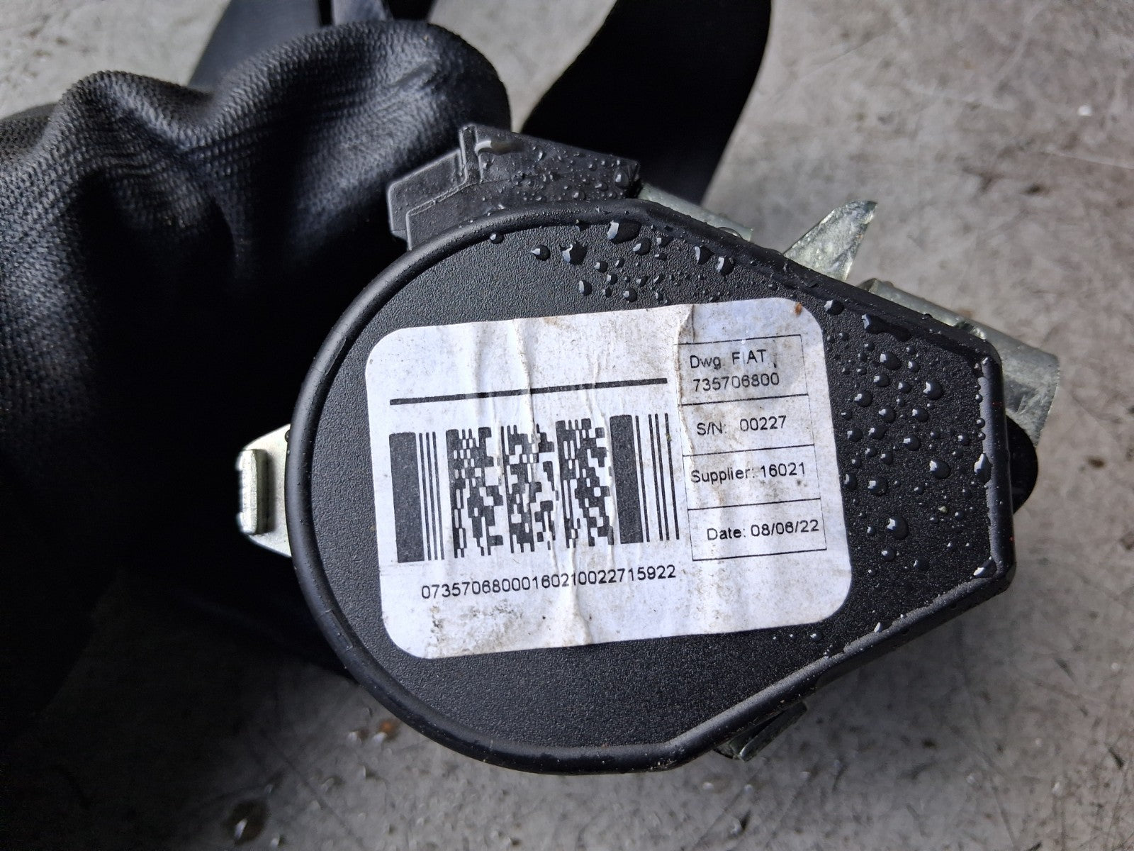 2023 VAUXHALL MOVANO C MK3 NSF PASSENGER SIDE FRONT LEFT SEAT BELT 735706800