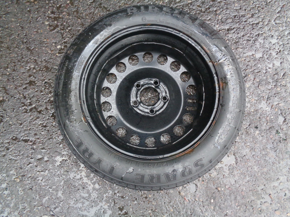 SAAB 9-3 9 3  16 INCH 5 STUDS EMERGENCY SPACE SAVER STEEL WHEEL TYRE 125/85R16