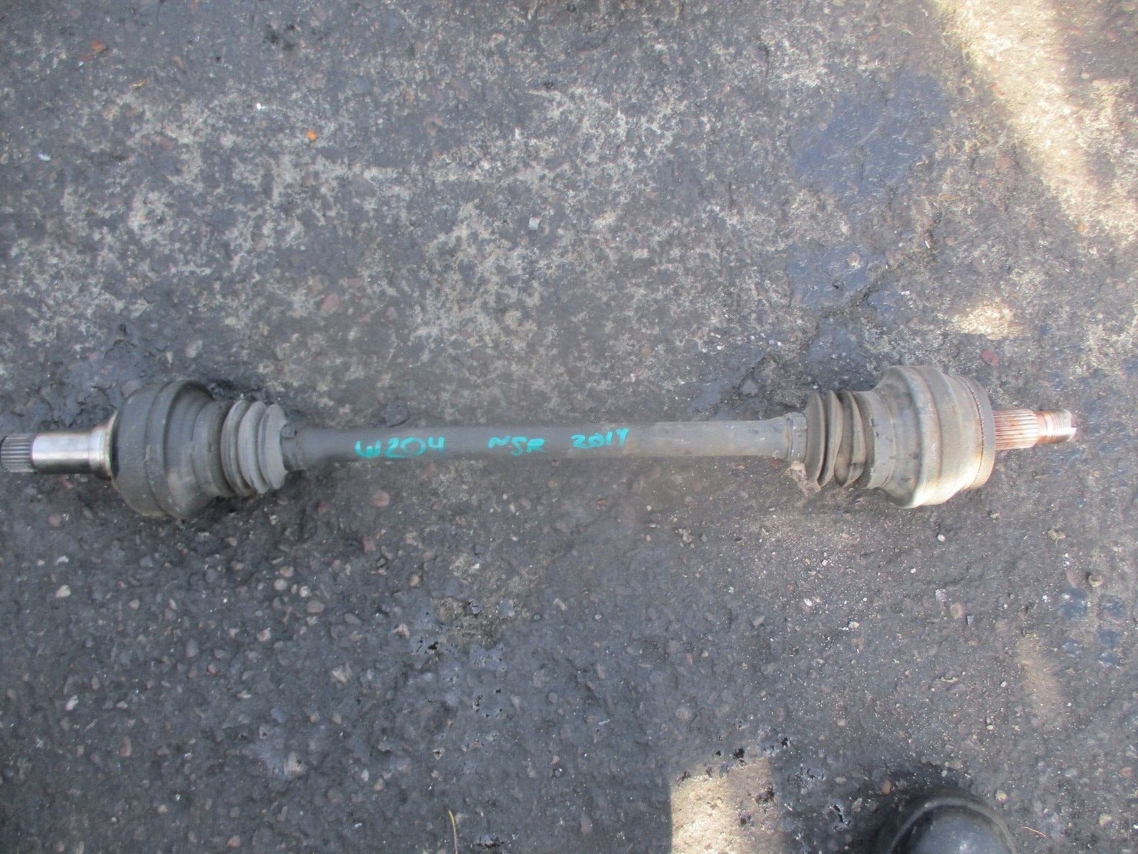 2014 MERCEDES BENZ C CLASS W204 NSR PASSENGER SIDE REAR LEFT DRIVESHAFT