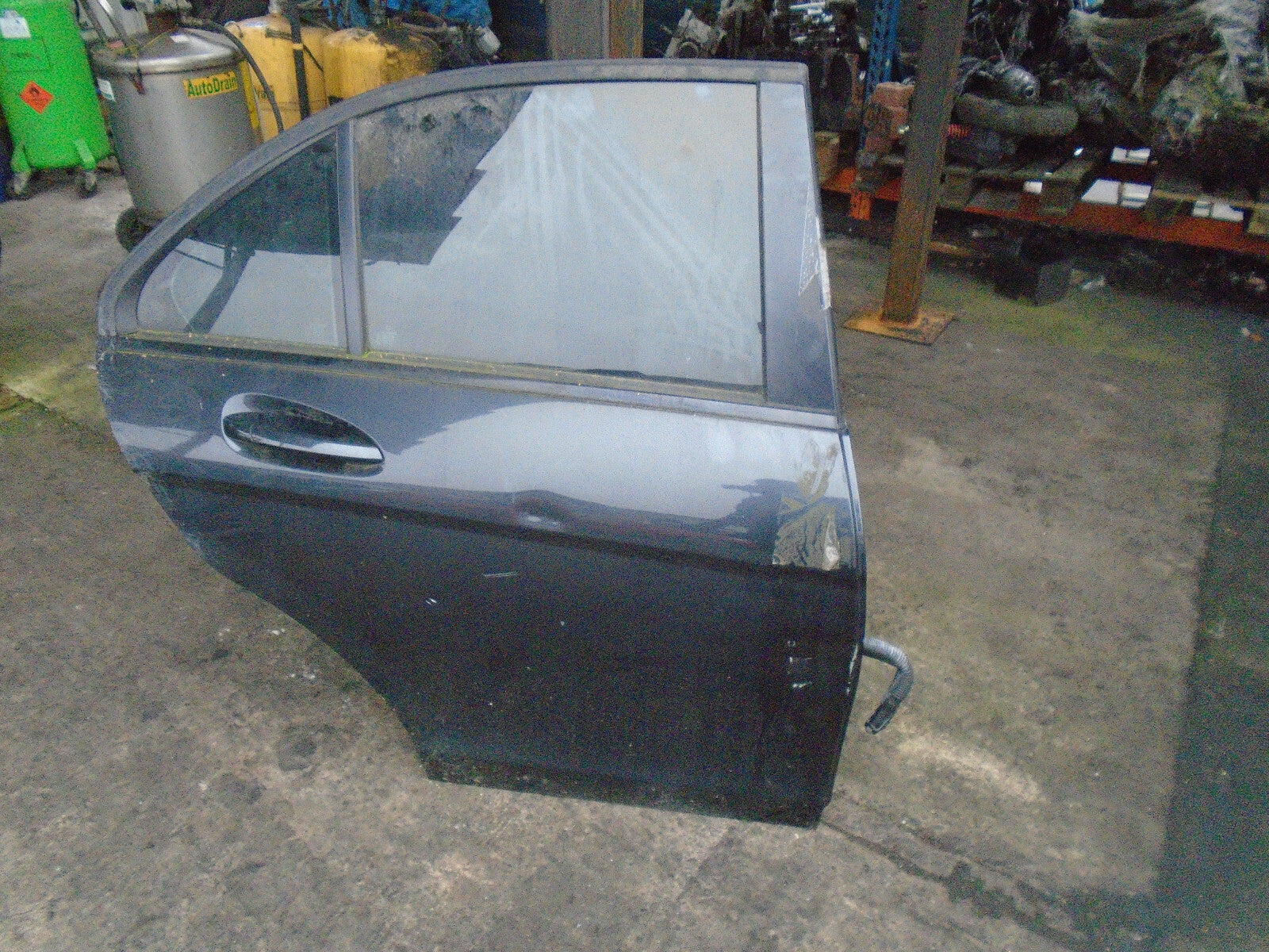 MERCEDES BENZ C CLASS W204 2012 OSR DRIVER SIDE REAR DOOR COMPLETE BLACK 183