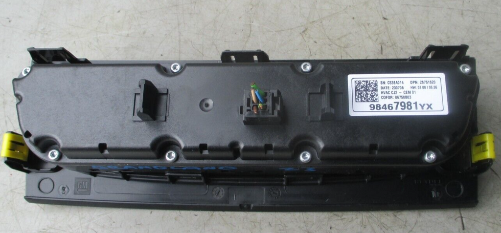 2023 VAUXHALL GRANDLAND HEATER AC CLIMATE CONTROL SWITCH PANEL 98467981YX