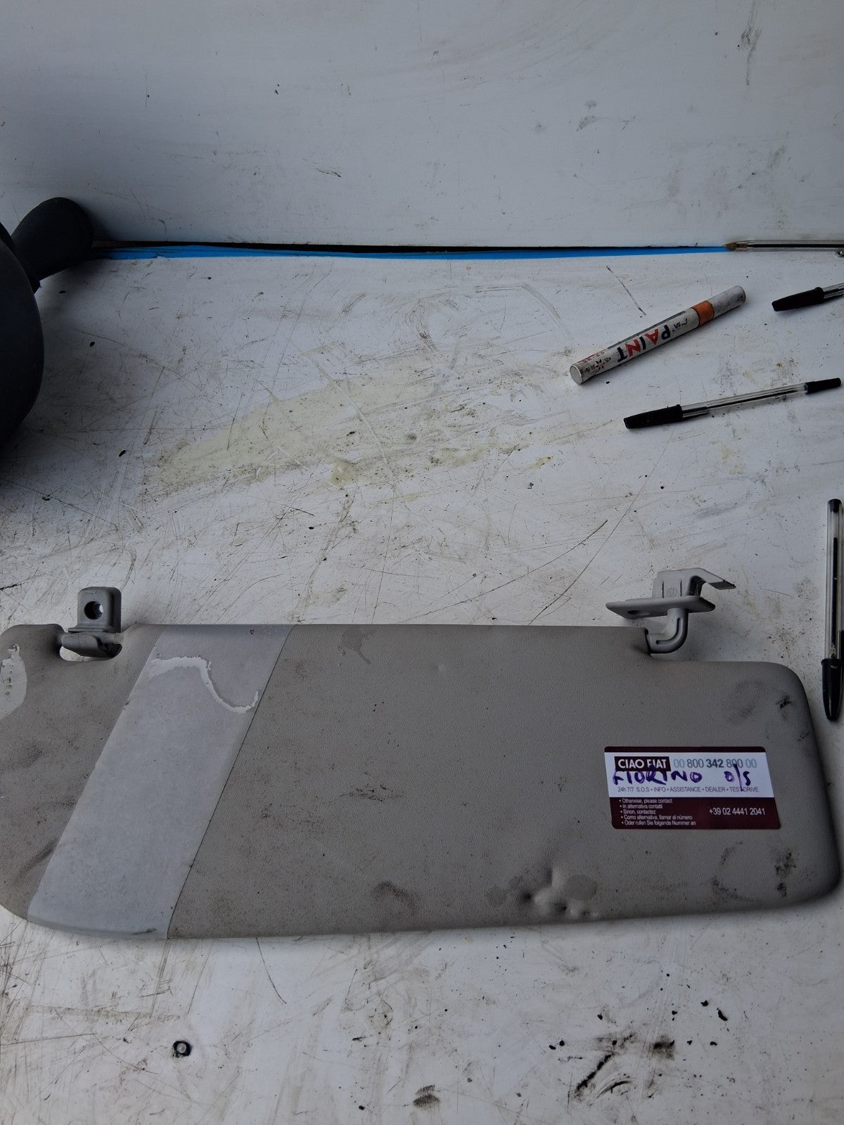2021 FIAT FIORINO OS DRIVER SIDE SUN VISOR