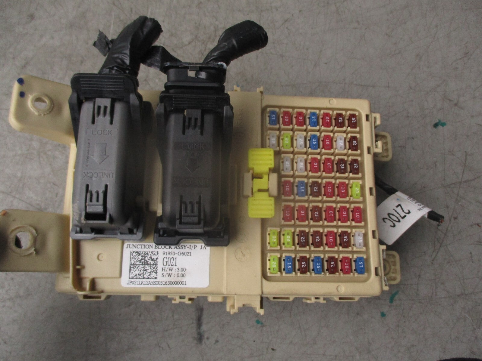 2021 KIA PICANTO MK3 1.0 PETROL FUSE RELAY BOX 91950G6021