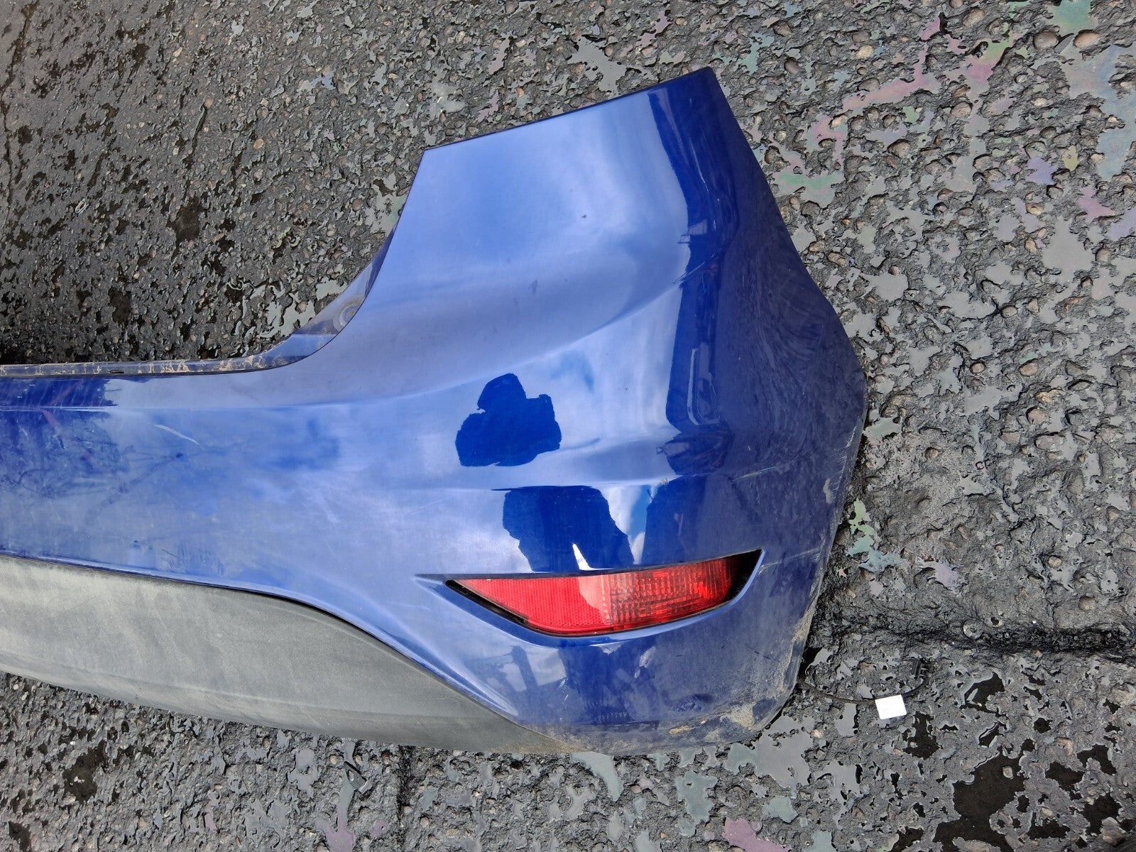 2016 FORD FIESTA MK7 REAR COMPLETE BUMPER BLUE