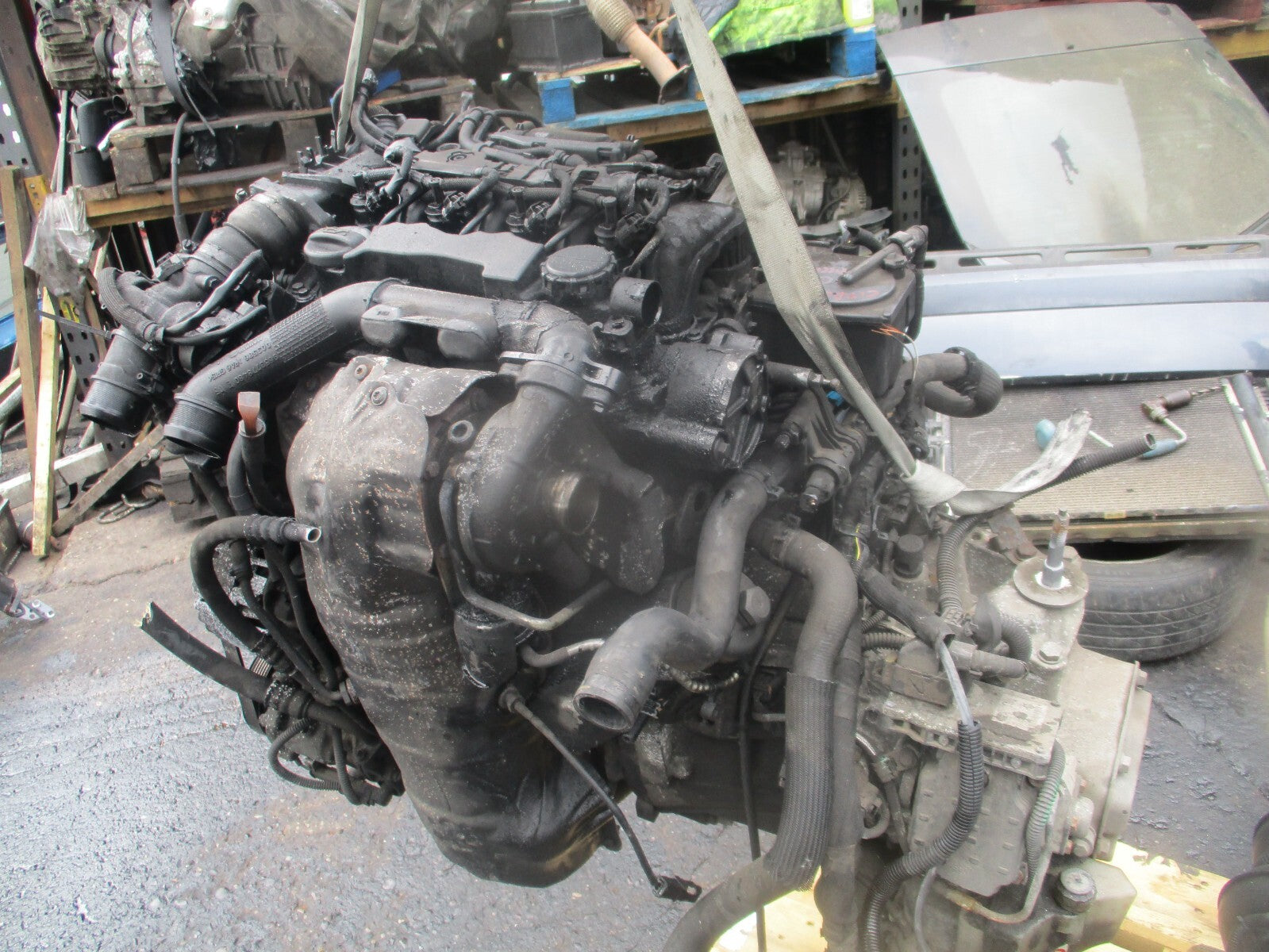 2009 CITROEN C4 PICASSO 1.6 DIESEL HDI BARE ENGINE WITH INJECTOR 9HZ