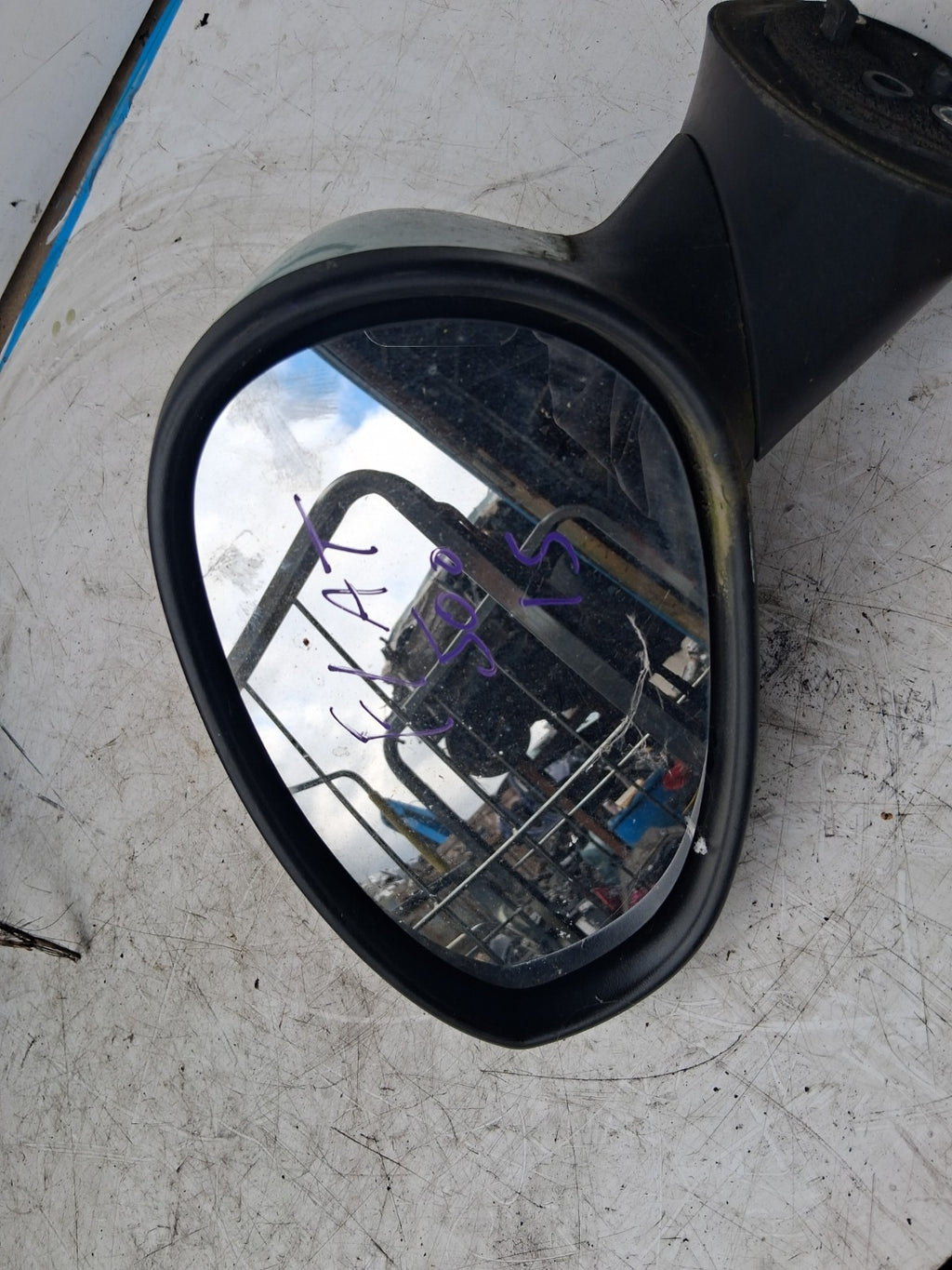 2015 FIAT 500 LOUNGE NSF PASSENGER SIDE FRONT LEFT WING MIRROR GREEN