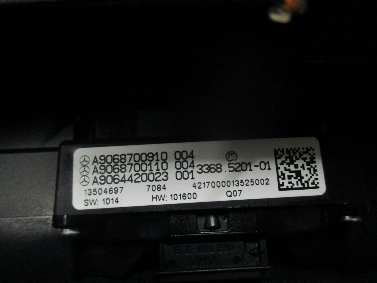MERCEDES SPRINTER W906 2017 HAZARD ASR SWITCH CONTROL PANEL TRIM A9068700910