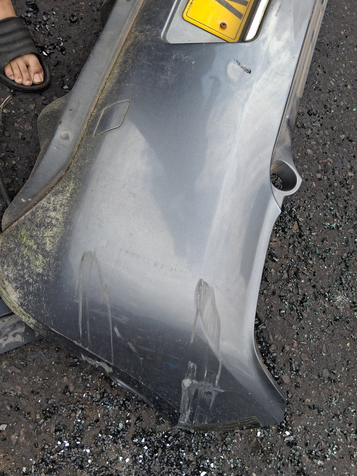 2011 CITROEN DS3 REAR COMPLETE BUMPER THORIUM GREY KTH