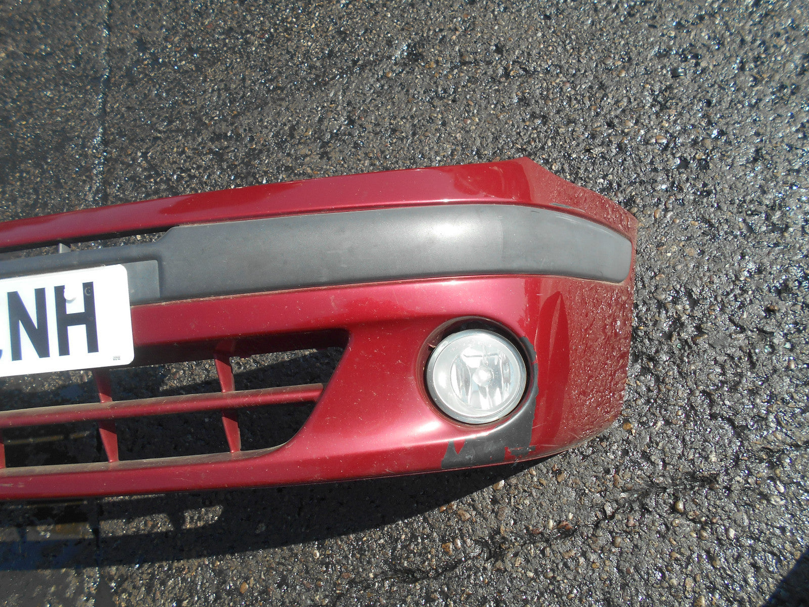 RENAULT SCENIC MK1 2000 FRONT BUMPER & FOG LIGHTS BURGUNDY