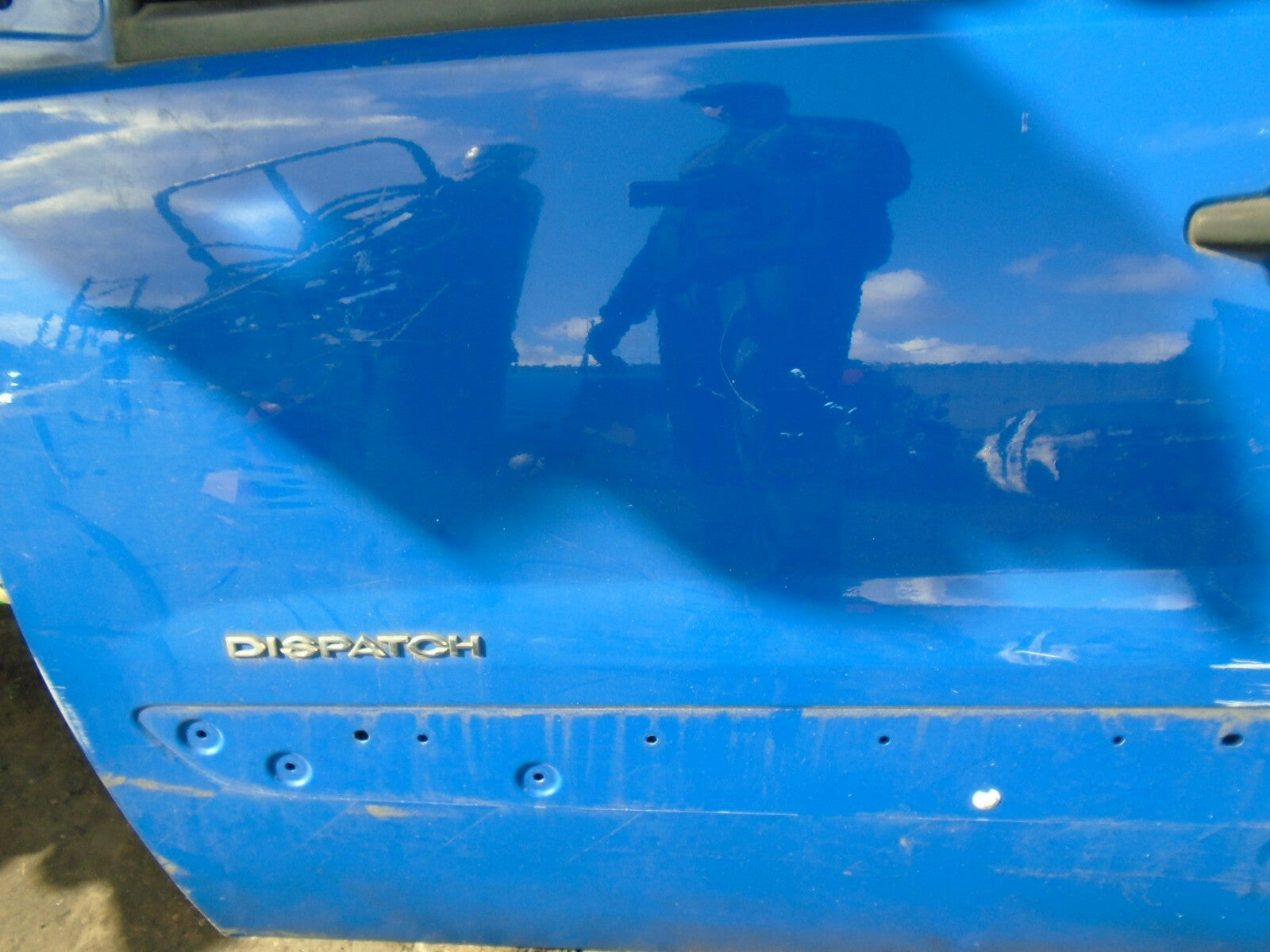 CITROEN DISPATCH 2008 MK2 NSF FRONT PASSENGER SIDE COMPLETE DOOR BLUE