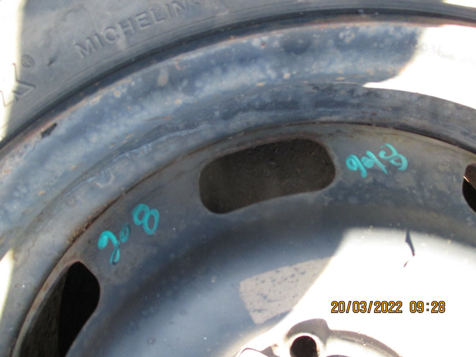 PEUGEOT 208 2011 STEEL WHEEL WITH TYRE 185/65R15