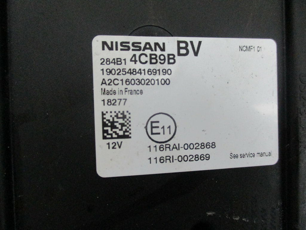 NISSAN QASHQAI J11  BSI FUSE BOX MODULE 116RAI 002868