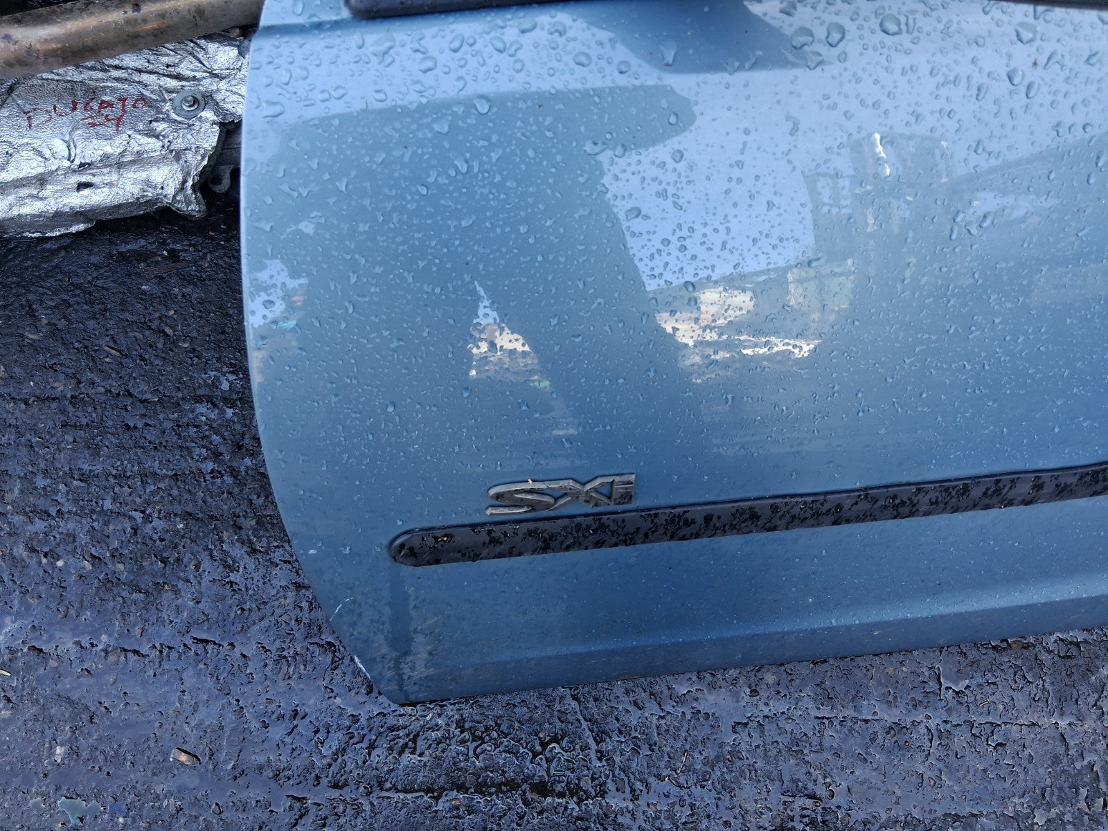 2006 VAUXHALL CORSA C NSF PASSENGER SIDE FRONT LEFT COMPLETE DOOR BLUE