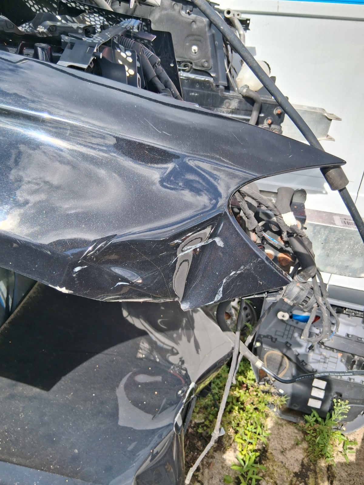 2016 MERCEDES C CLASS W205 OSF DRIVER SIDE FRONT RIGHT WING PANEL BLACK 197