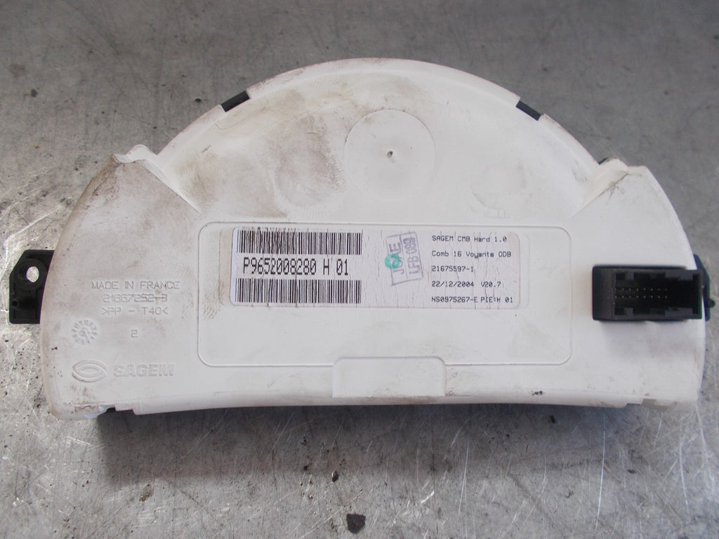 CITROEN C2 SPEEDOMETER CLOCKS INSTRUMENT CLUSTER P9652008280