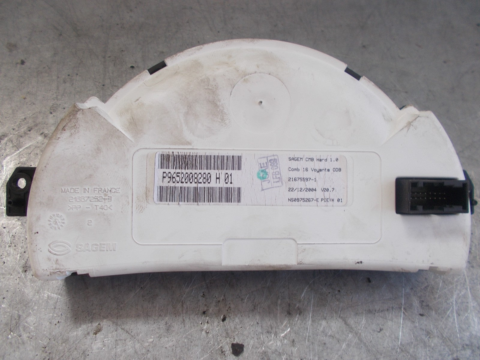 CITROEN C2 SPEEDOMETER CLOCKS INSTRUMENT CLUSTER P9652008280
