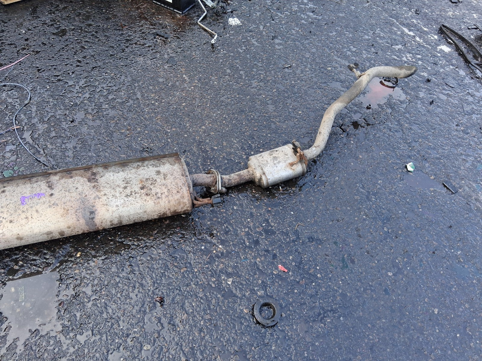 2013 TOYOTA ESTIMA MK3 EXHAUST BACK BOX FLEXI PIPE