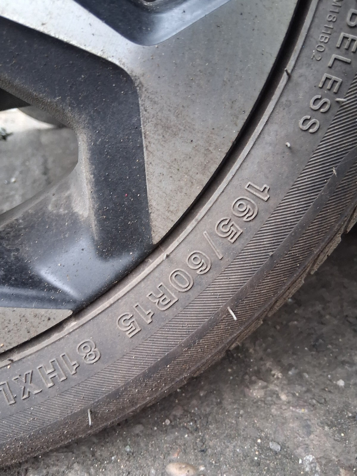 2020 TOYOTA AYGO MK2 15 INCH 4 x ALLOY WHEEL SET WITH TYRE 165/60R15