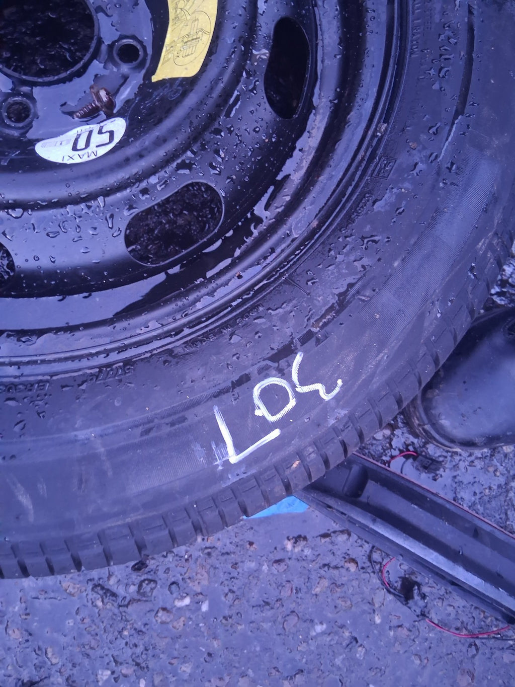 2006 PEUGEOT 307 15 INCH STEEL SPACE SAVER WHEEL WITH TYRE 195/65R15