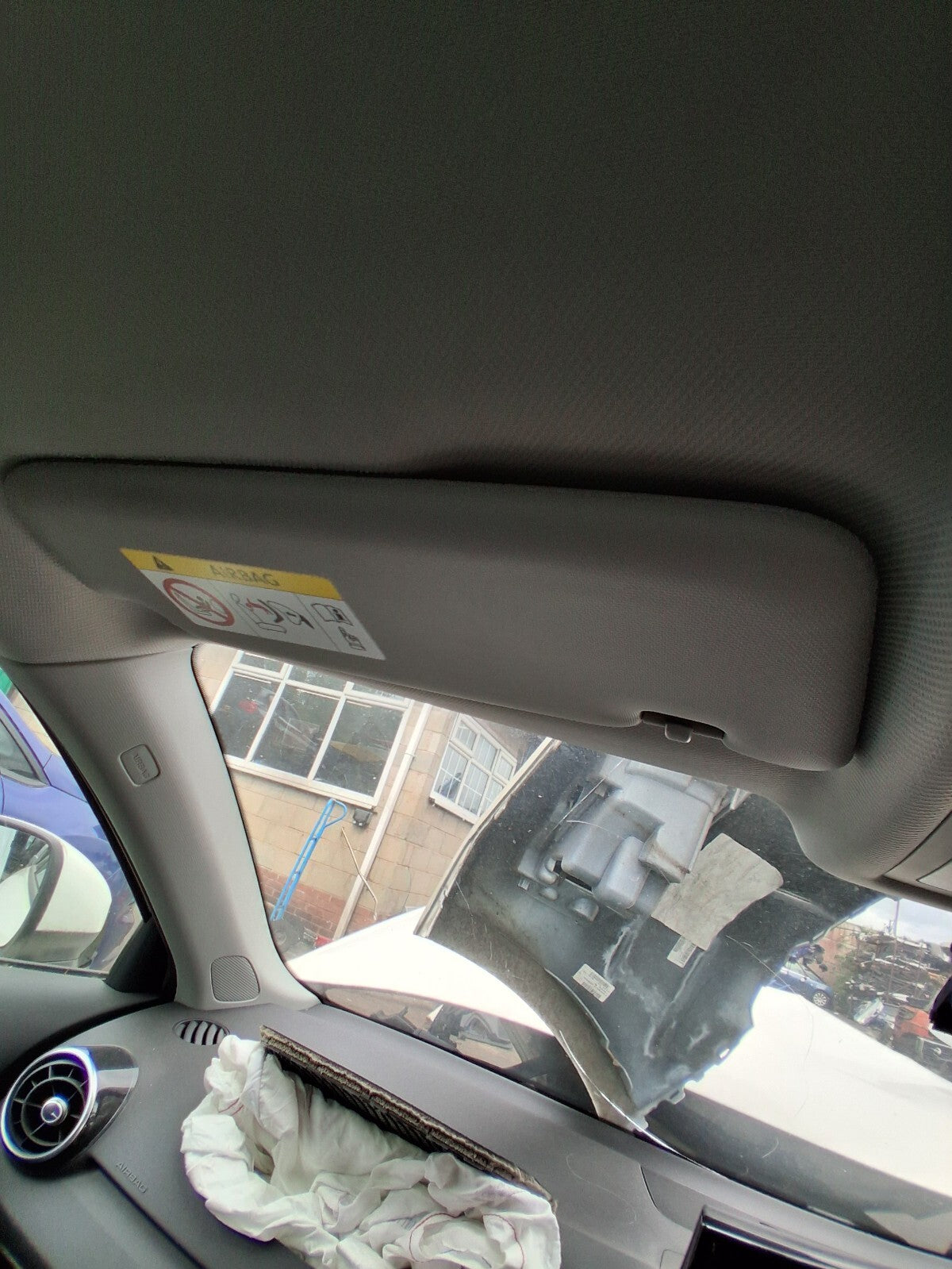 2018 AUDI A1 8X HATCHBACK NSF PASSENGER SIDE FRONT LEFT SUNVISOR