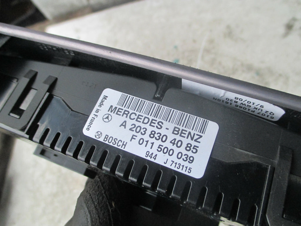 MERCEDES CLC CLASS W203 2010 HEATER CONTROL SWITCH A2038304085