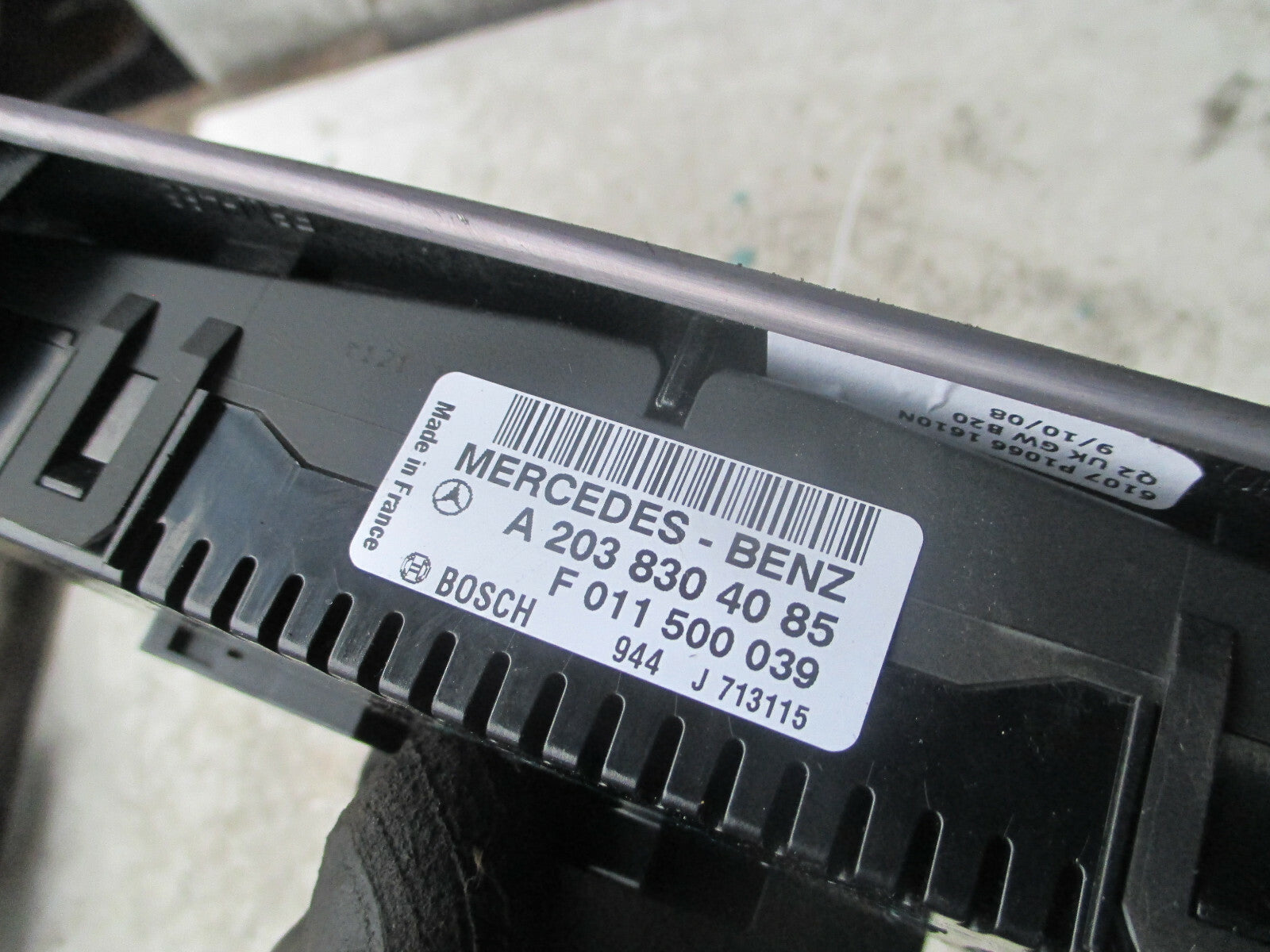 MERCEDES CLC CLASS W203 2010 HEATER CONTROL SWITCH A2038304085