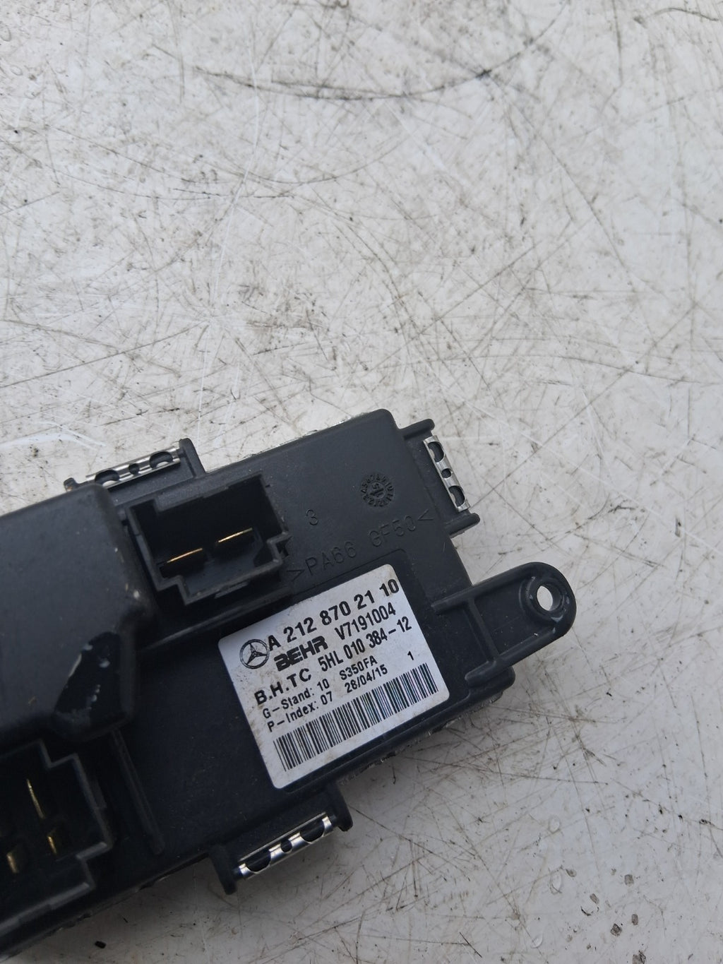 2015 MERCEDES W204 C CLASS HEATER BLOWER MOTOR FAN RESISTOR A2128702110