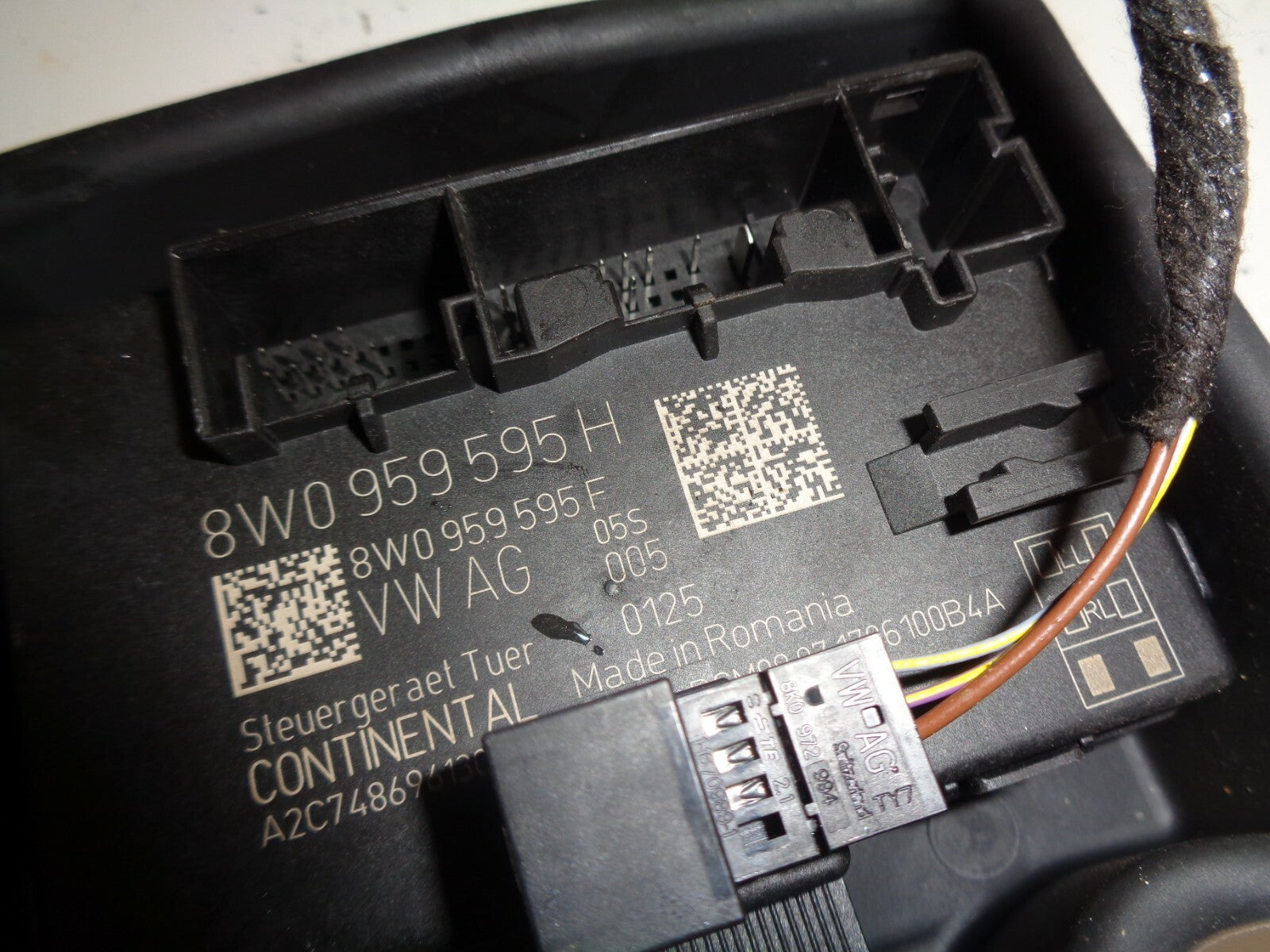 AUDI A5 2017 MK2 8W6 5 DOOR NSR PASSENGER SIDE REAR DOOR CONTROL ECU 8W0959595H
