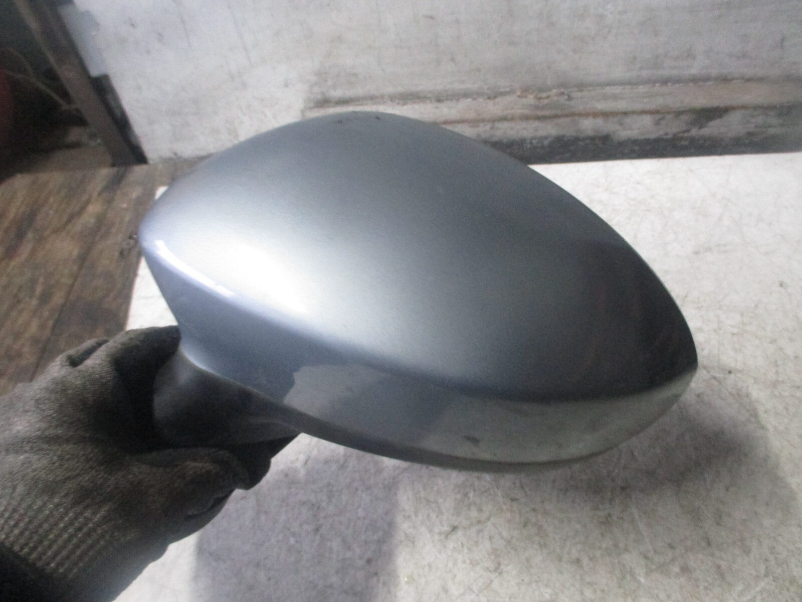FIAT GRANDE PUNTO MK3 2008 3 DOOR NS PASSENGER SIDE DOOR WING MIRROR GREY 595/A