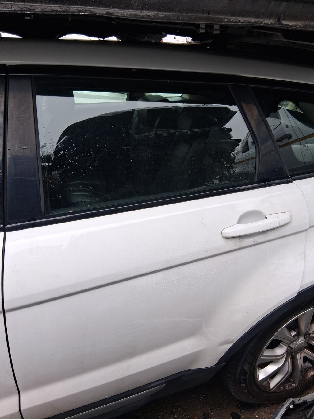 2015 RANGE ROVER EVOQUE L538 NSR PASSENGER SIDE REAR LEFT BARE DOOR WHITE