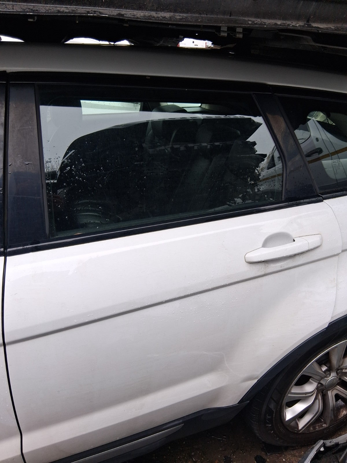 2015 RANGE ROVER EVOQUE L538 NSR PASSENGER SIDE REAR LEFT BARE DOOR WHITE