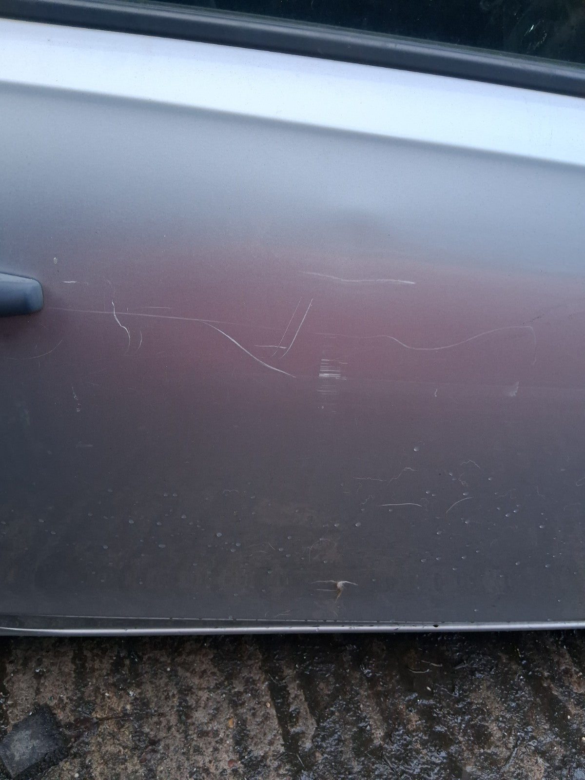 2018 VAUXHALL CORSA E 3 DOOR CORSA VAN OS DRIVER SIDE RIGHT BARE DOOR SILVER