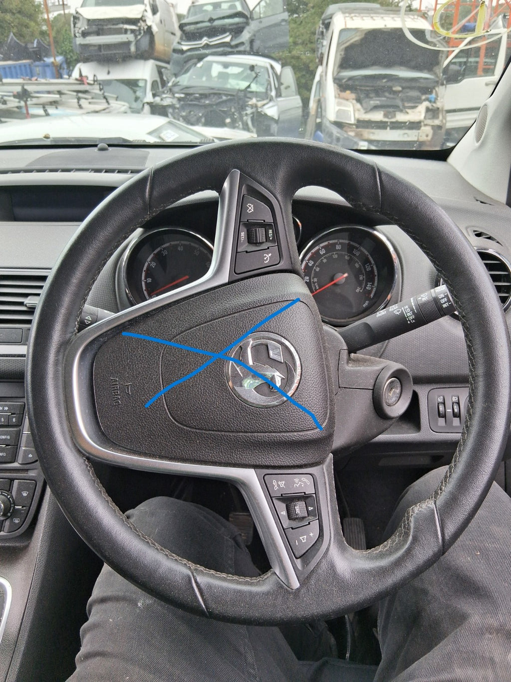 2017 VAUXHALL MERIVA B MK2 MULTIFUNCTIONAL STEERING WHEEL WITHOUT AIRBAG