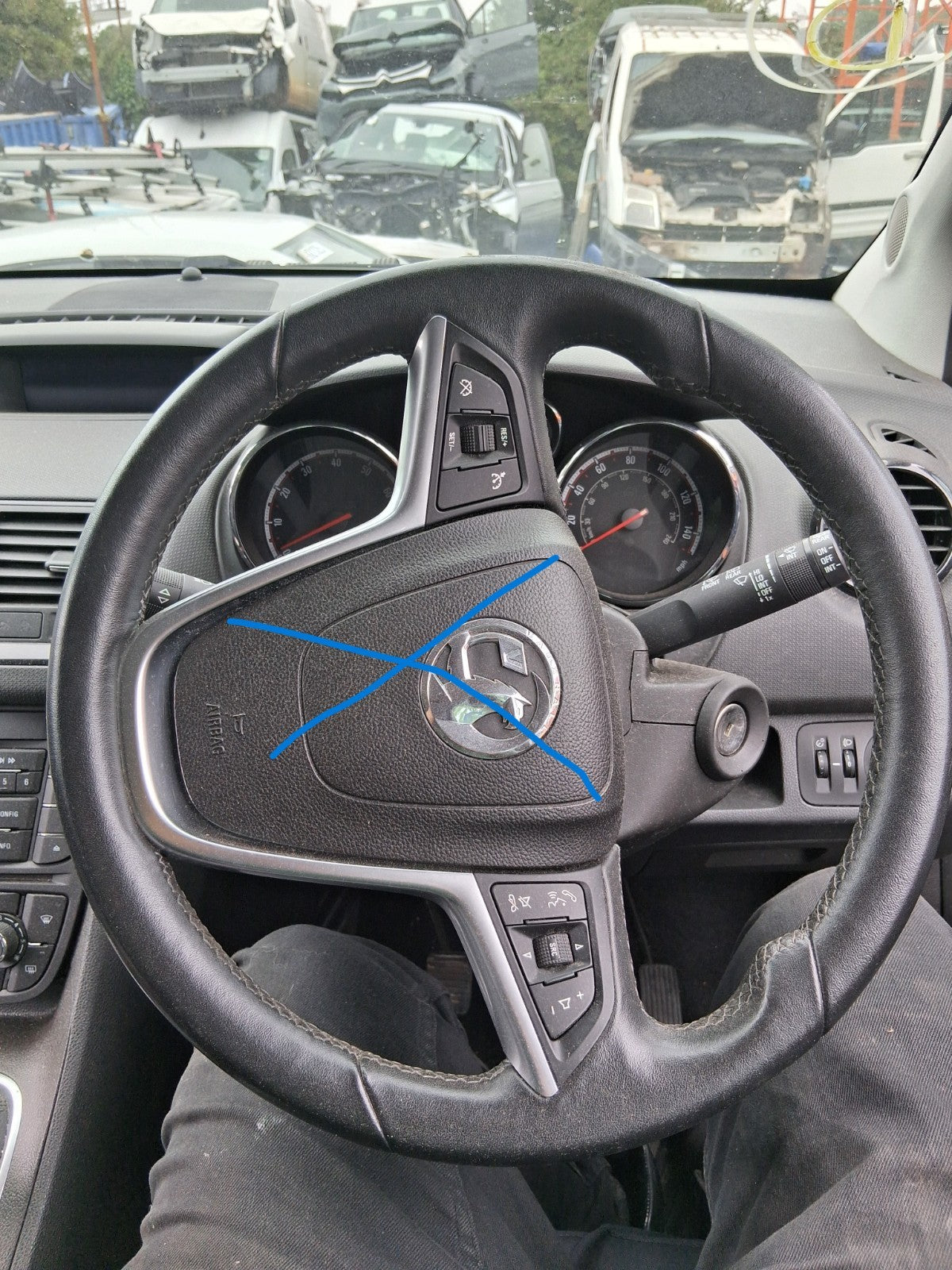 2017 VAUXHALL MERIVA B MK2 MULTIFUNCTIONAL STEERING WHEEL WITHOUT AIRBAG