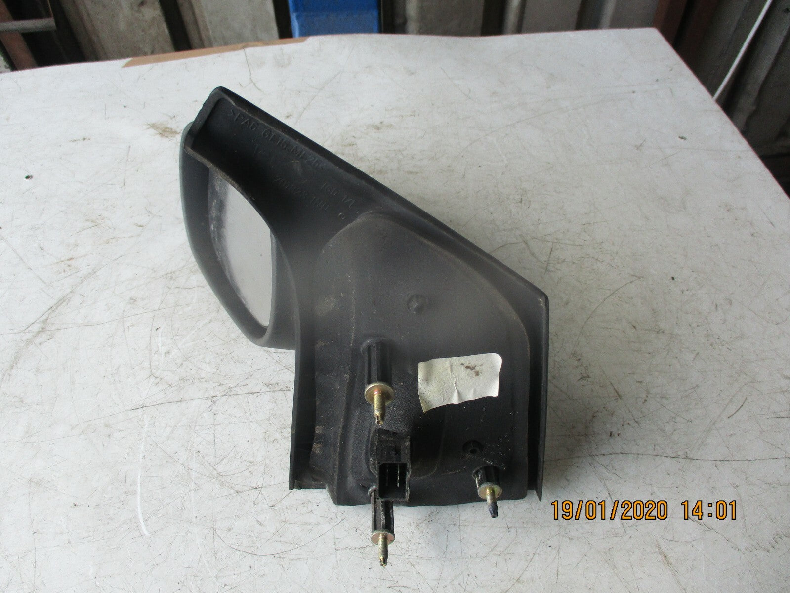 RENAULT SCENIC MK1 2003 NS PASSENGER SIDE ELECTRIC DOOR WING MIRROR BLUE