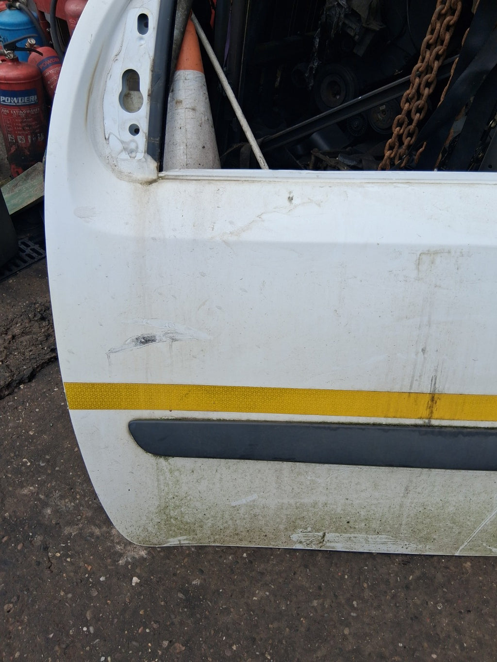2018 MERCEDES BENZ CITAN W415 NSF PASSENGER SIDE FRONT LEFT BARE DOOR WHITE