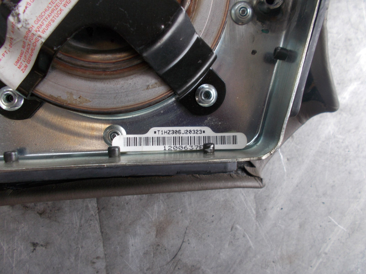 JAGUAR XJ6 1997 OS/ DRIVER SIDE STEERING WHEEL BROWN AIRBAG HNA9180AB-AGE
