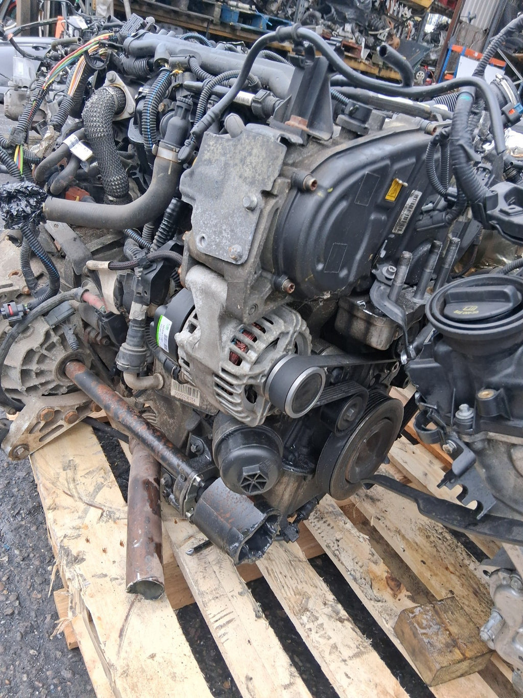 2013 FIAT DOBLO 1.6 MULTIJET DIESEL BARE ENGINE WITH PUMPS & INJECTORS 198A3.000